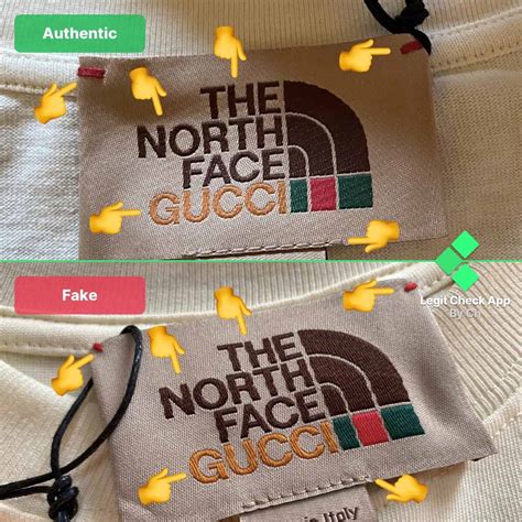 the north face gucci t shirt real vs fake|north face gucci for sale.